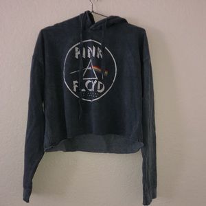 Pink Floyd 1973 North America Hoodie Crop Sweater